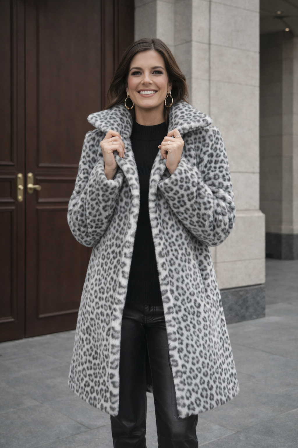 Lima | Leopardenmuster-Midijacke