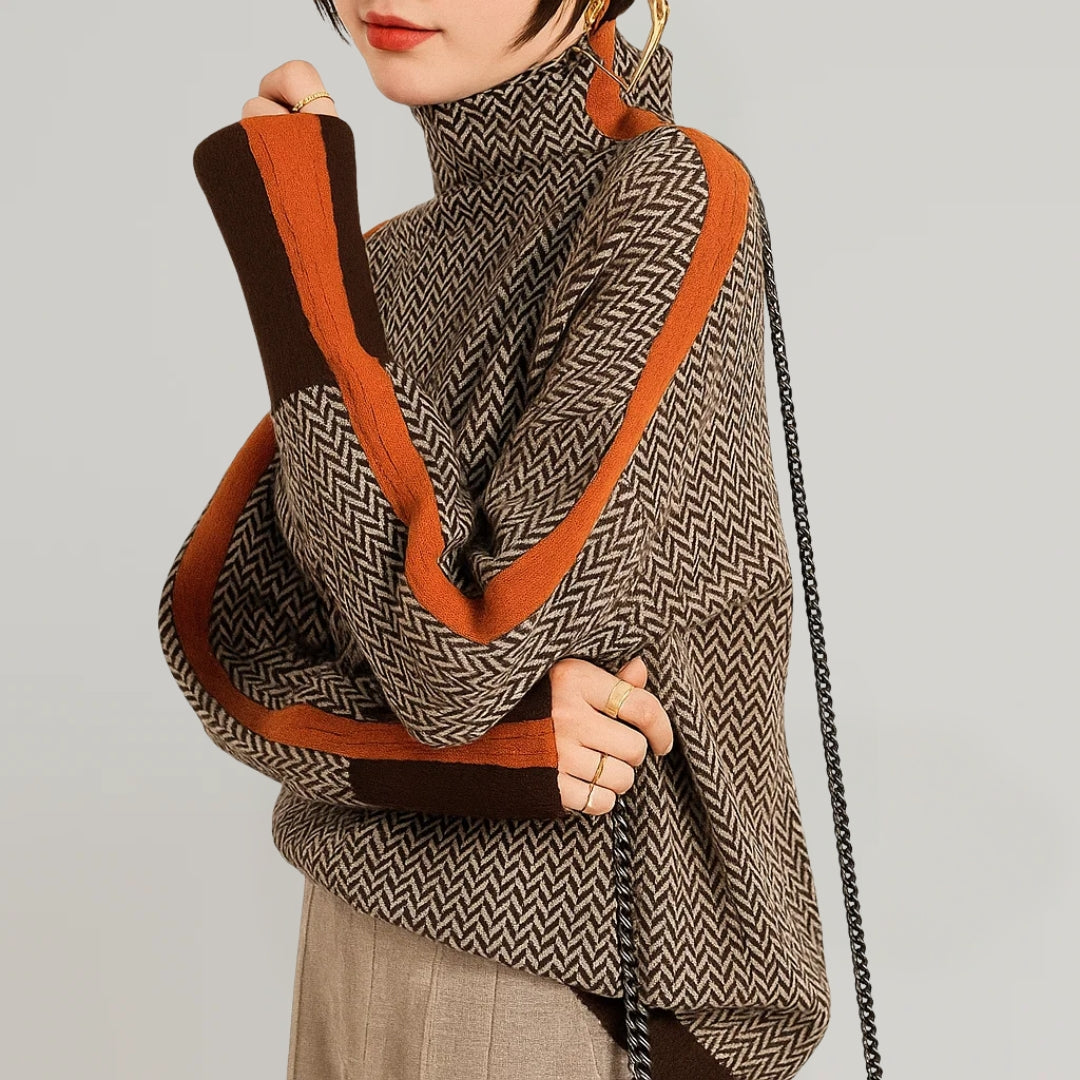 Martina | Pullover mit hohem Kragen