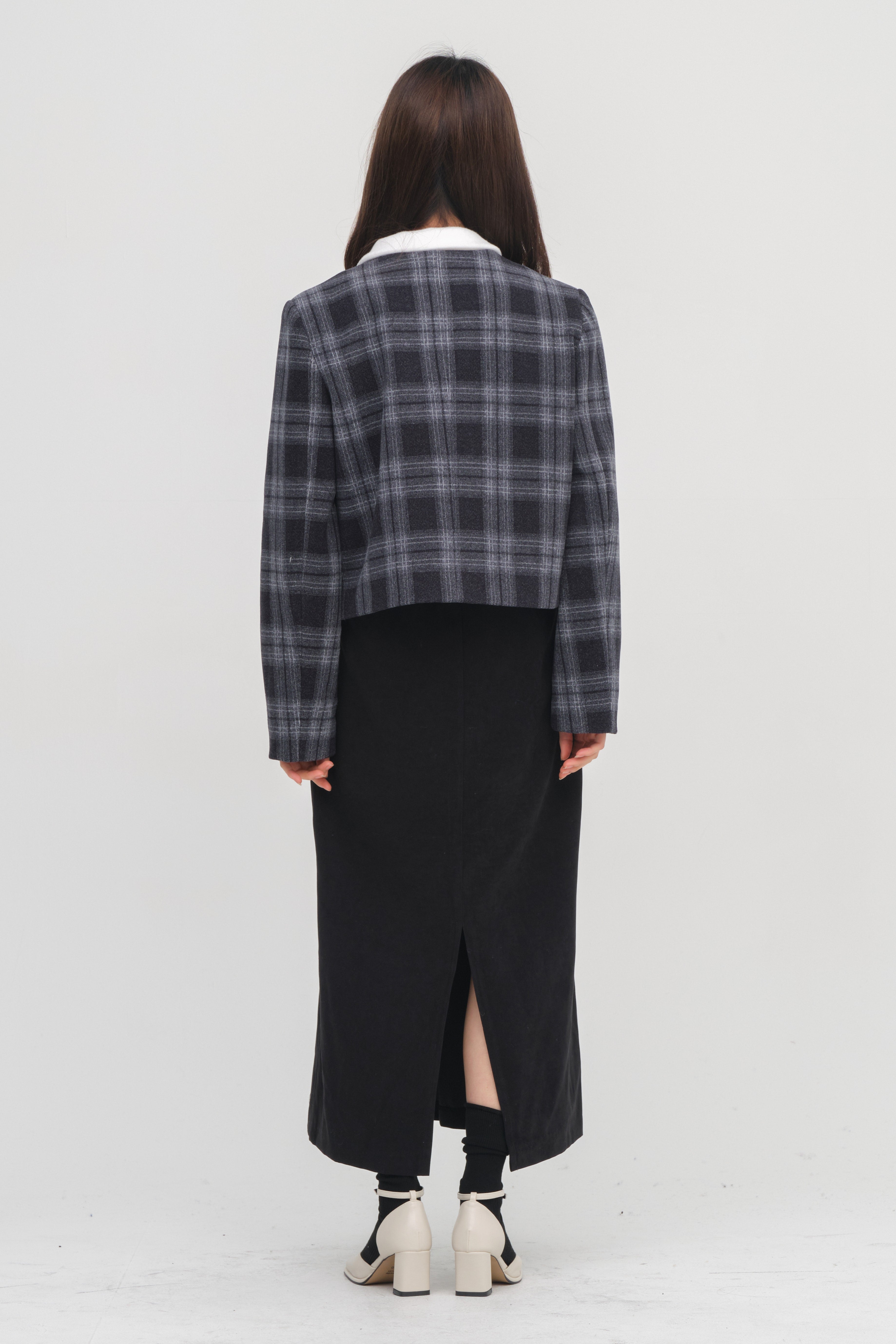 Quadratische Mary Jane Mid Heels