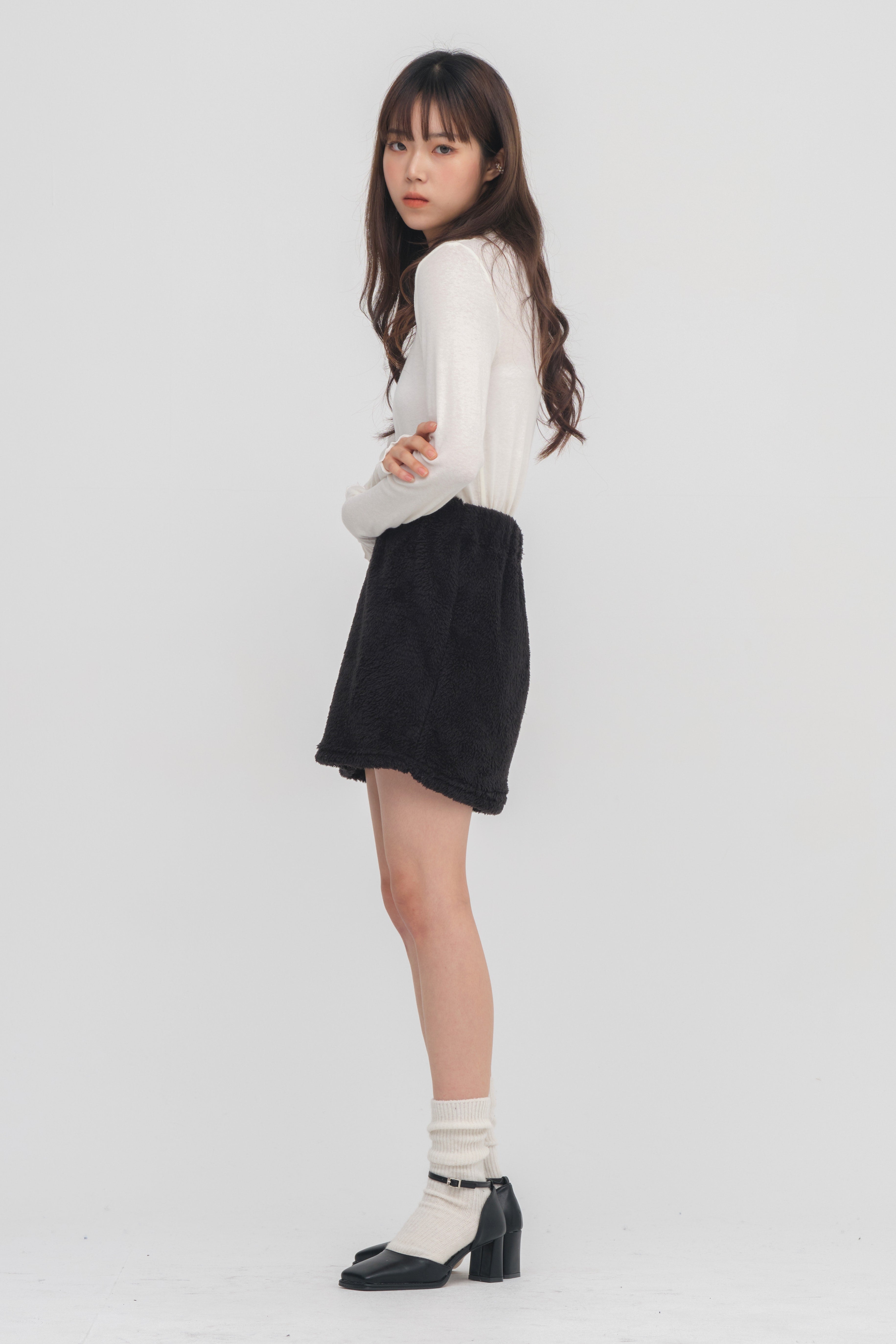 Quadratische Mary Jane Mid Heels