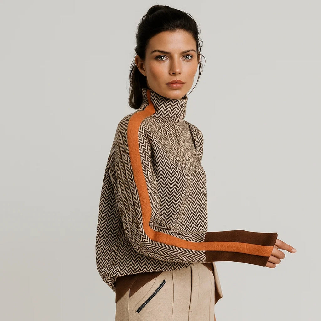 Martina | Pullover mit hohem Kragen