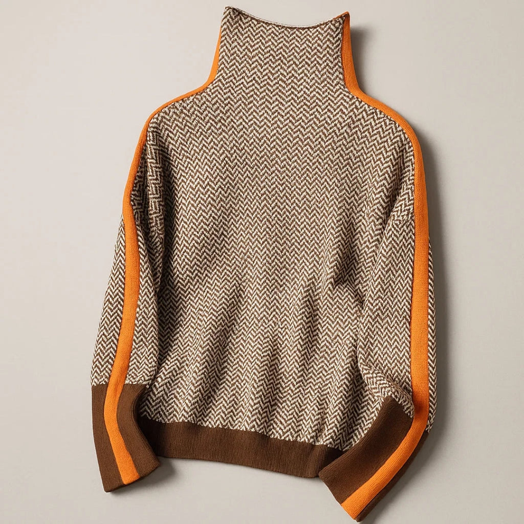 Martina | Pullover mit hohem Kragen