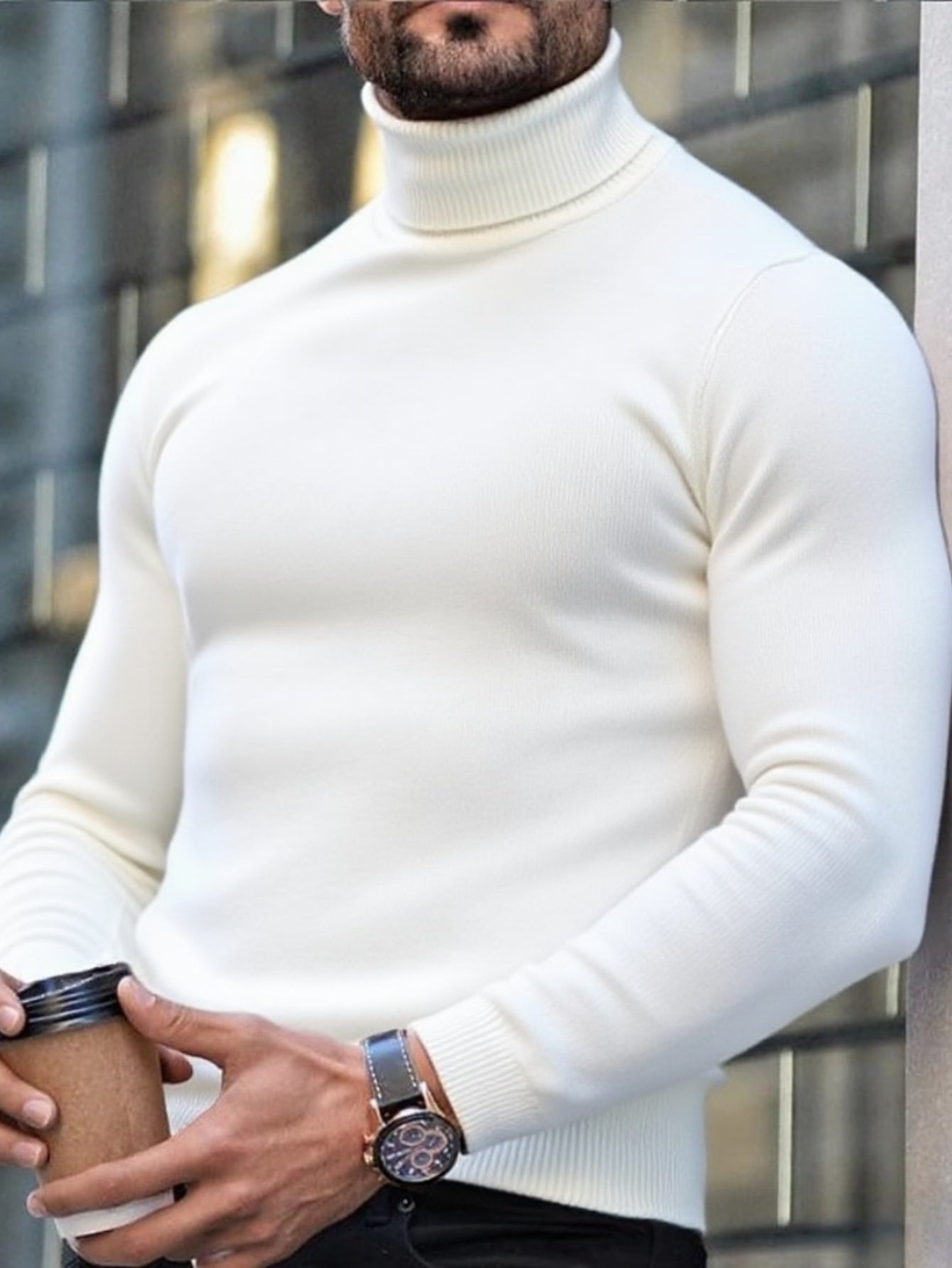 Koef | Turtleneck Pullover mit urbanem Winterlook