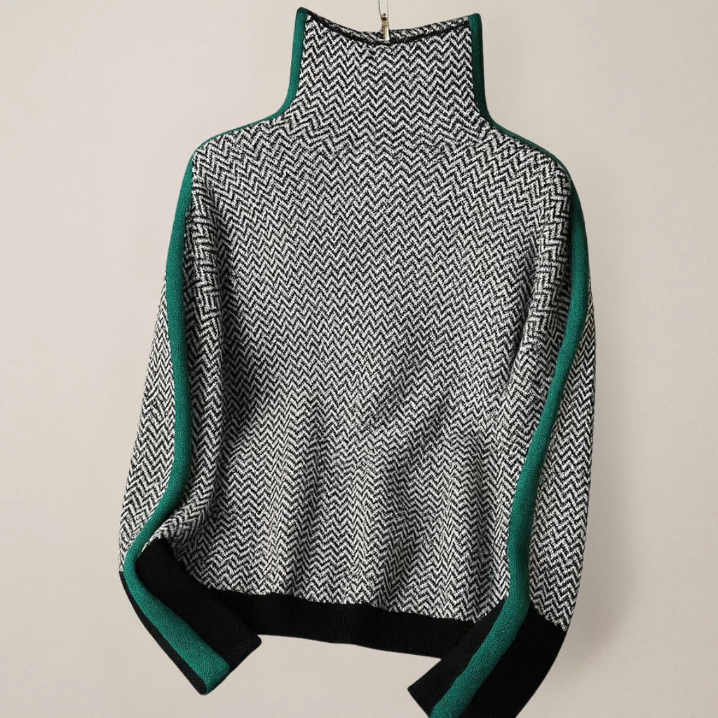 Martina | Pullover mit hohem Kragen