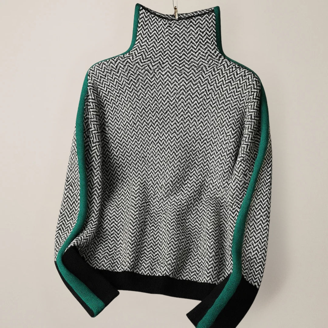Martina | Pullover mit hohem Kragen