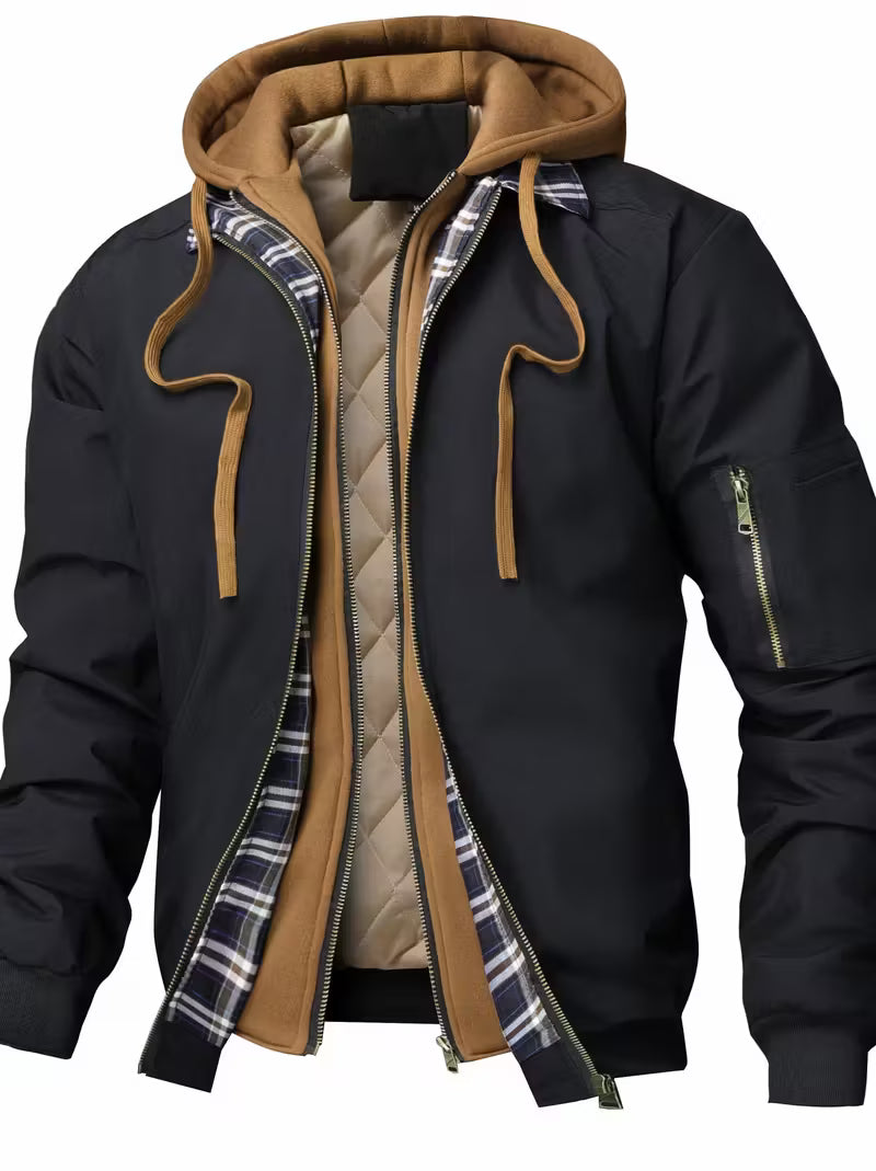 Sylvain | Kapuzenjacke im Luftwaffe-Stil