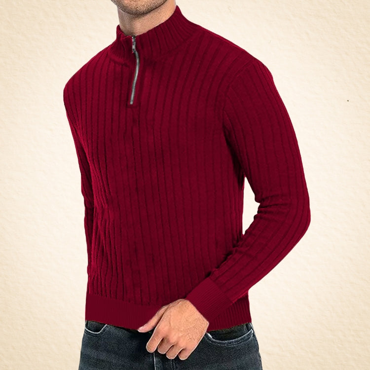 Zacheo – Lässiger Rollkragenpullover Mit Reißverschluss