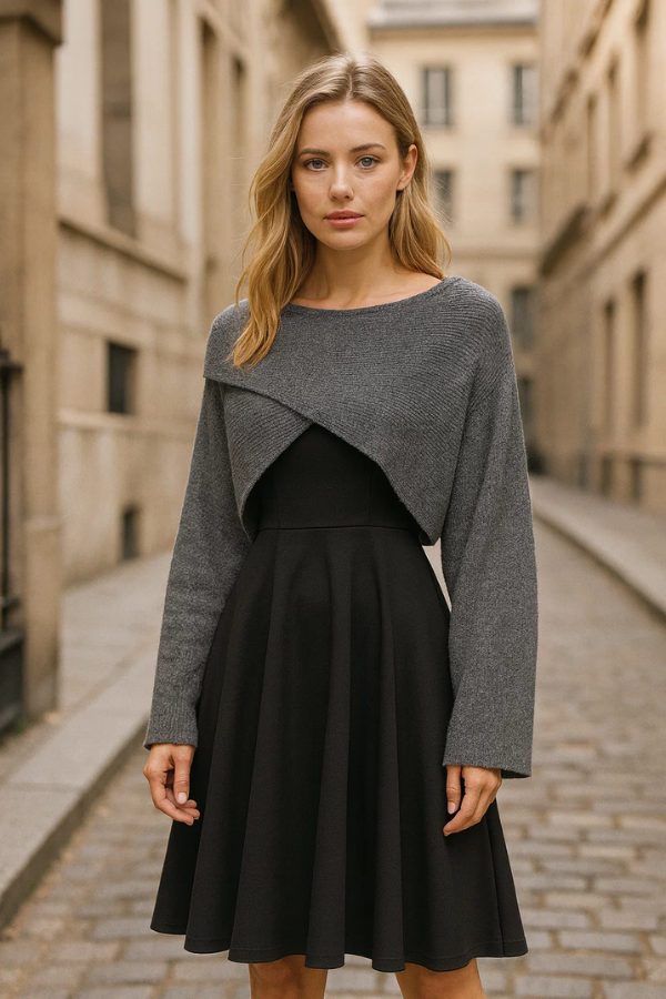 Alessia | Elegantes Strickkleid-Set