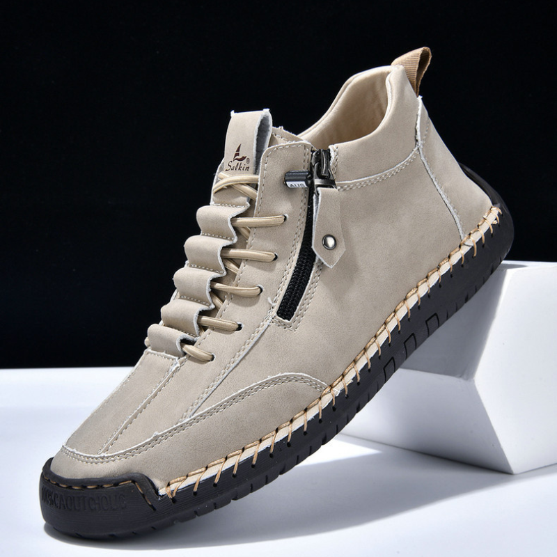 Christian | Nubukleder Schuhe mit Reißverschluss