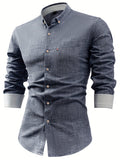 Nolan Langarmhemd Mit Knöpfen