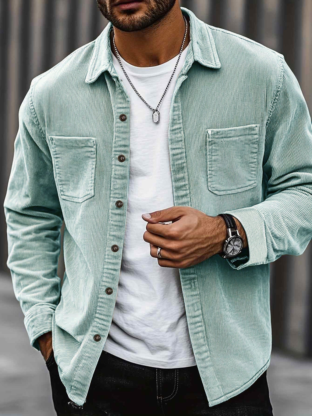 Johan | Herren Cordhemdjacke