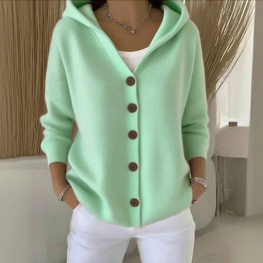 Nylah - Bequeme Langarm Strickjacke