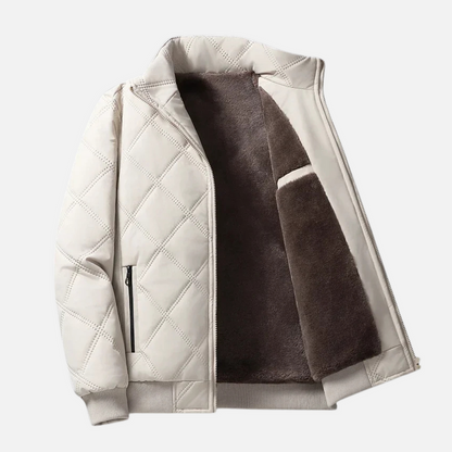 Orlando | Jacke mit Rautenmuster und Stehkragen