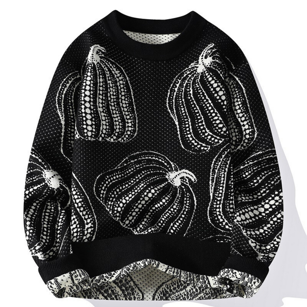 Rinaldo – Lässiger Strickpullover In Kürbisoptik