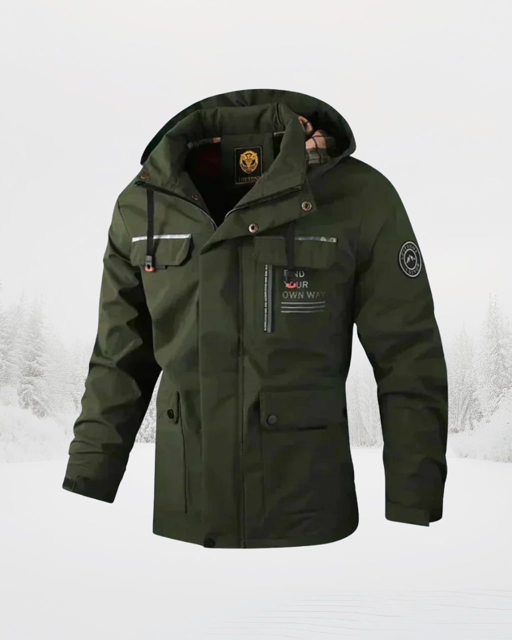 Harden | Herren-Winterjacke mit Kapuze