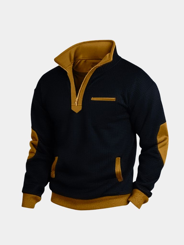 Kragen | Pullover mit Viertelreißverschluss