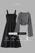 Alessia | Elegantes Strickkleid-Set