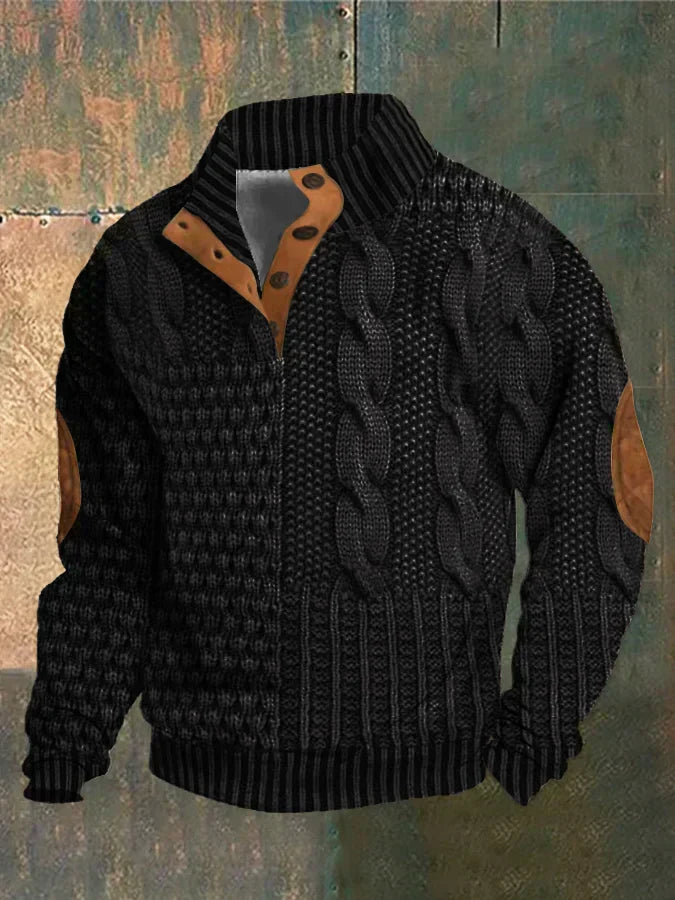 Gwydion | Patchwork-Strickpullover