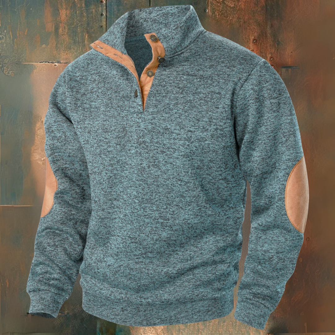 René | Strickpullover mit Wildleder-Details
