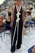 Heeaela | Zweiteiler mit Bindeband Top und weiter Hose