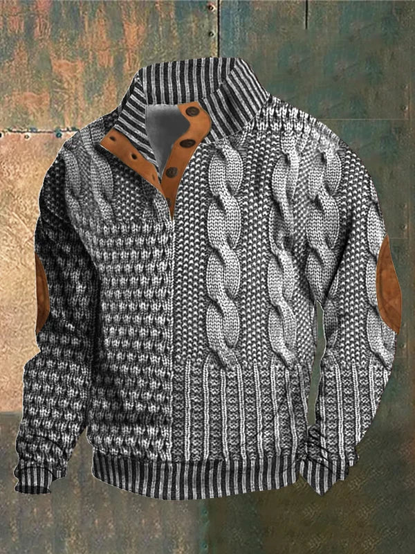 Gwydion | Patchwork-Strickpullover