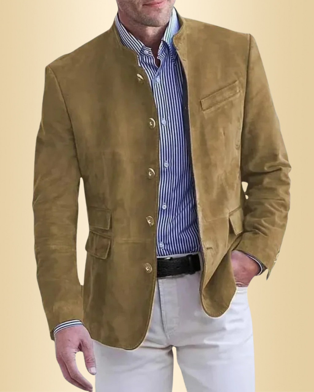 Emmanuel Herren Wildlederjacke – Stilvoll & Hochwertig