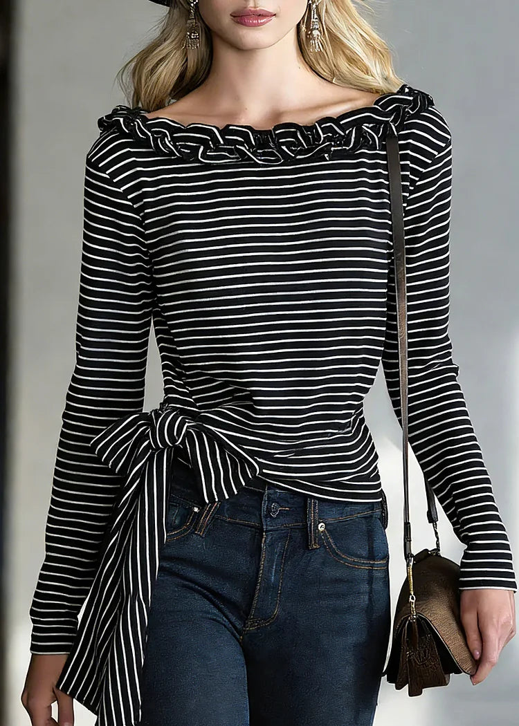 Ellie | Gestreiftes Shirt mit tailliertem Schnitt