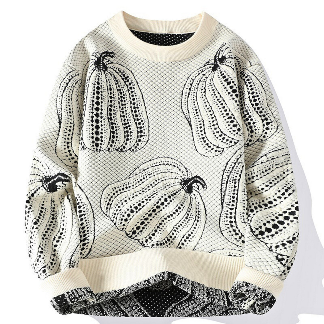 Rinaldo – Lässiger Strickpullover In Kürbisoptik