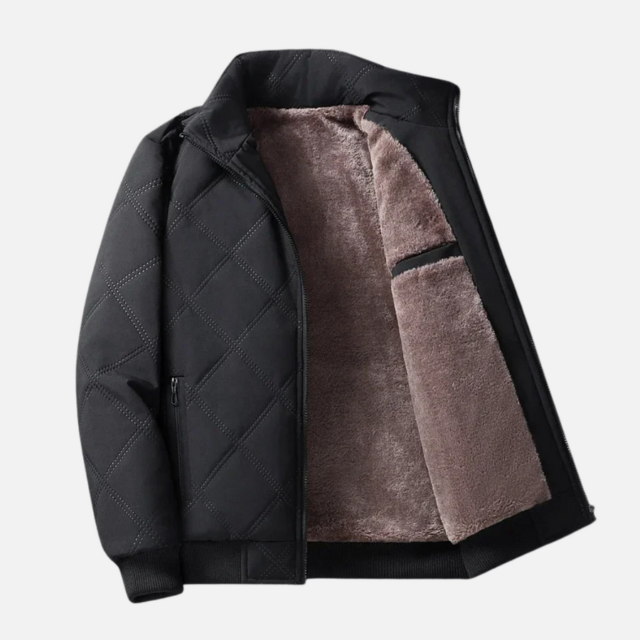 Orlando | Jacke mit Rautenmuster und Stehkragen