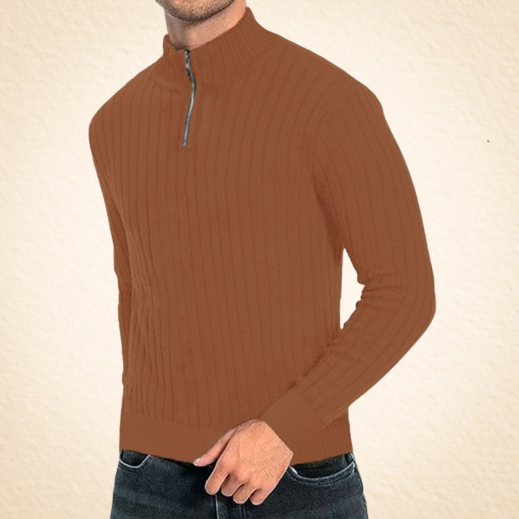 Zacheo – Lässiger Rollkragenpullover Mit Reißverschluss