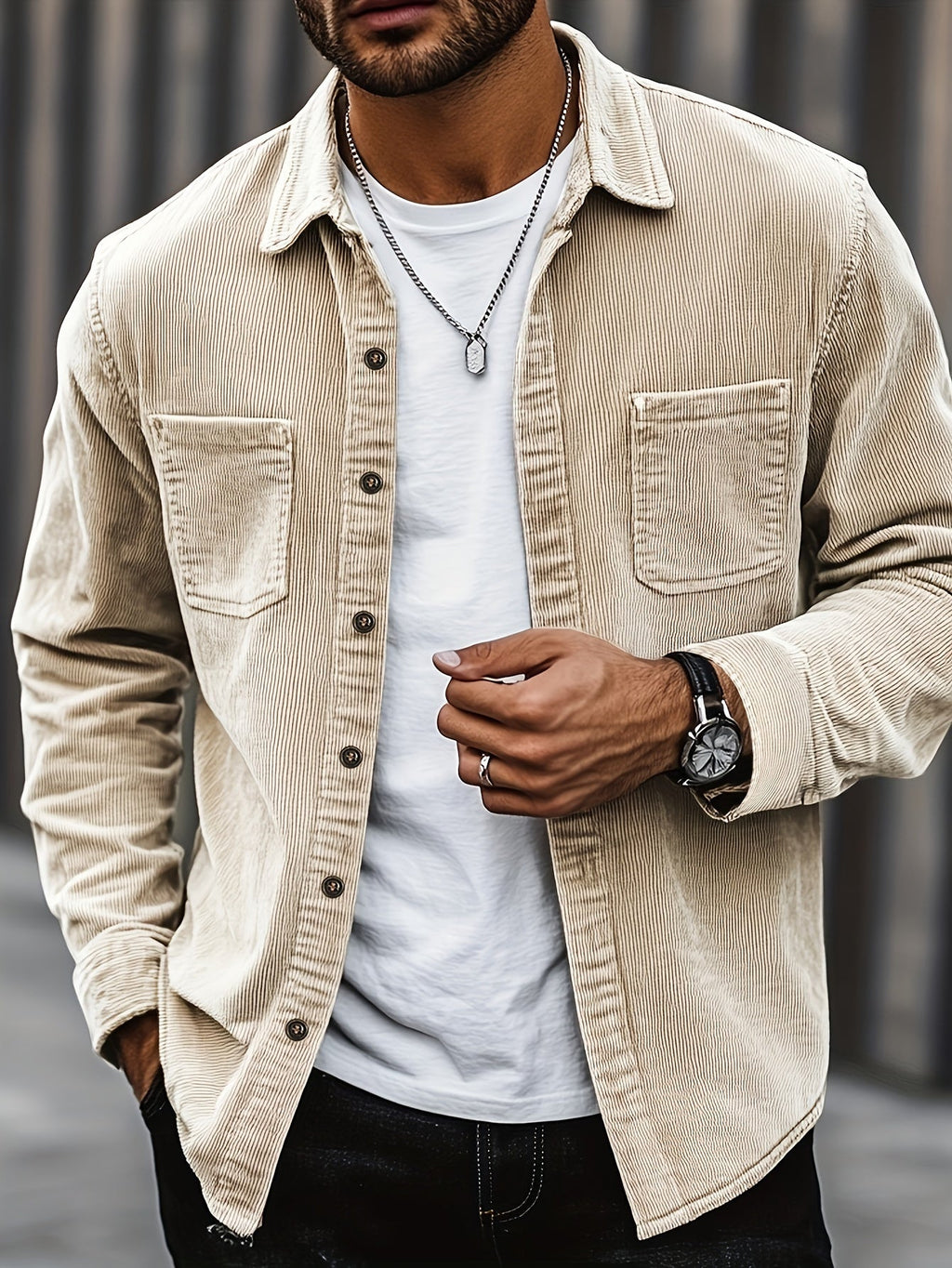 Johan | Herren Cordhemdjacke