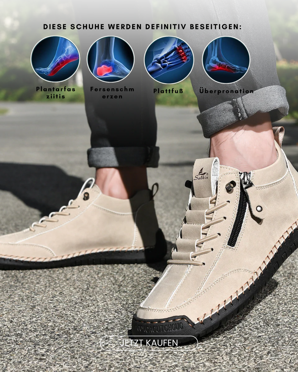 Christian | Nubukleder Schuhe mit Reißverschluss