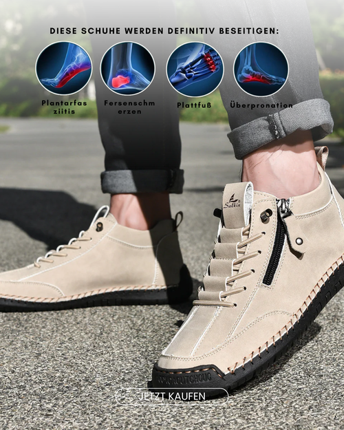 Christian | Nubukleder Schuhe mit Reißverschluss