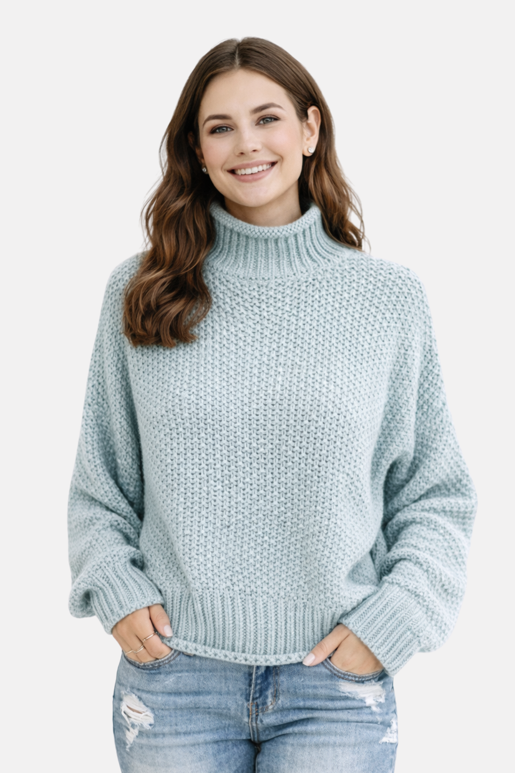 Olivia | Pullover mit hohem Kragen