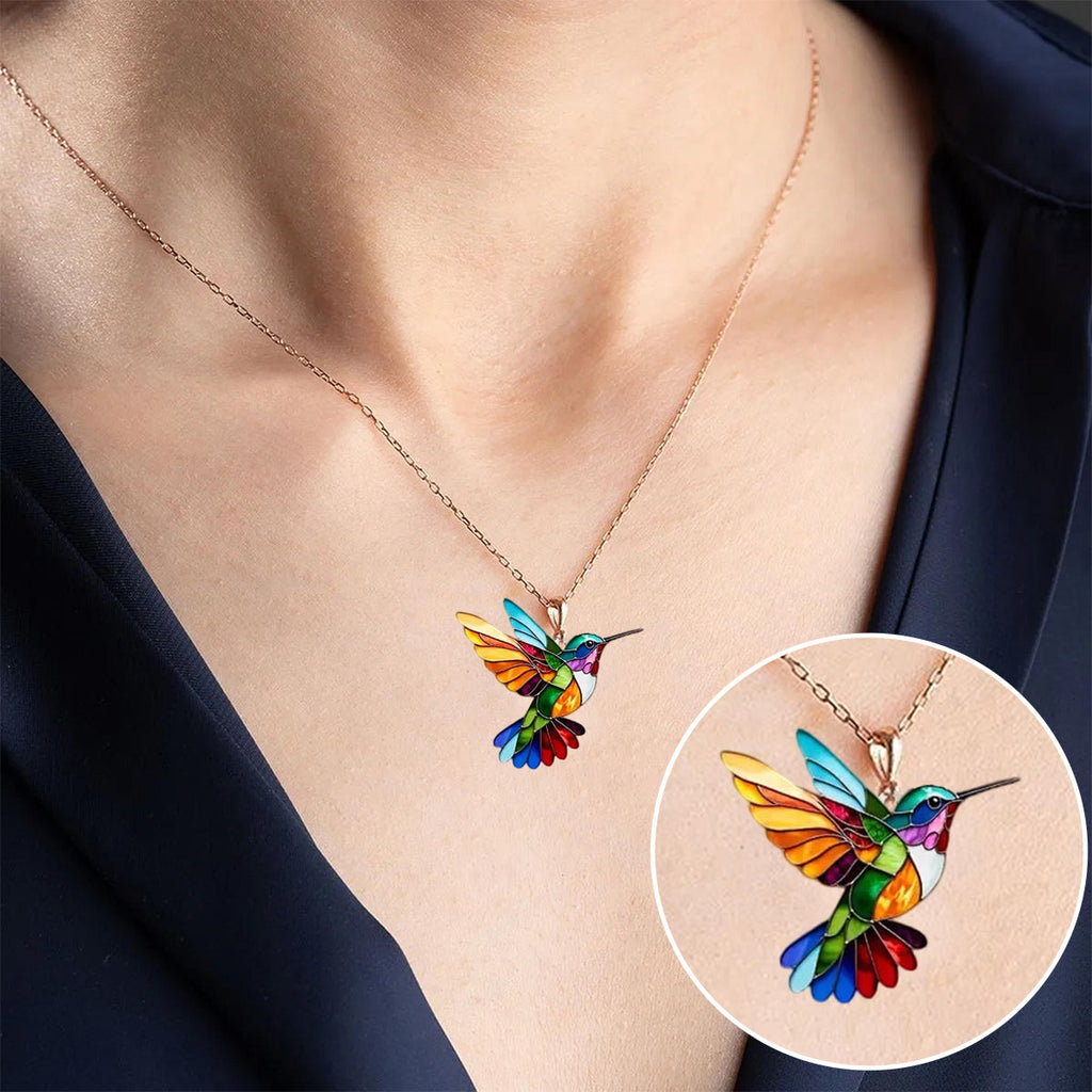 Samantha | Eleganter Kolibri Halskette