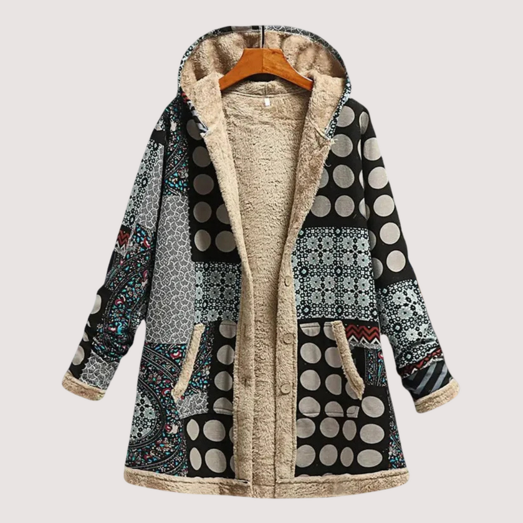 Kamelia | Warme Fleecegefütterte Winterjacke – Bequem & Wetterfest