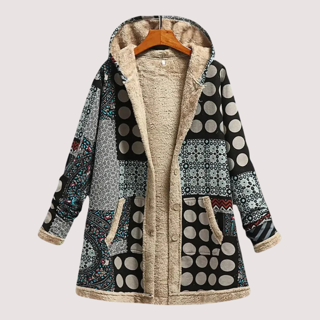 Kamelia | Warme Fleecegefütterte Winterjacke – Bequem & Wetterfest