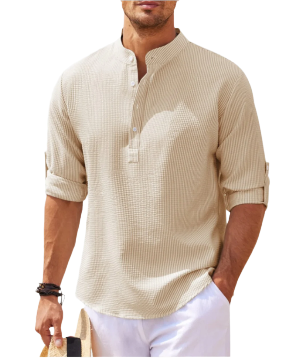 Taglicht Herren Langarm Polo-Shirt