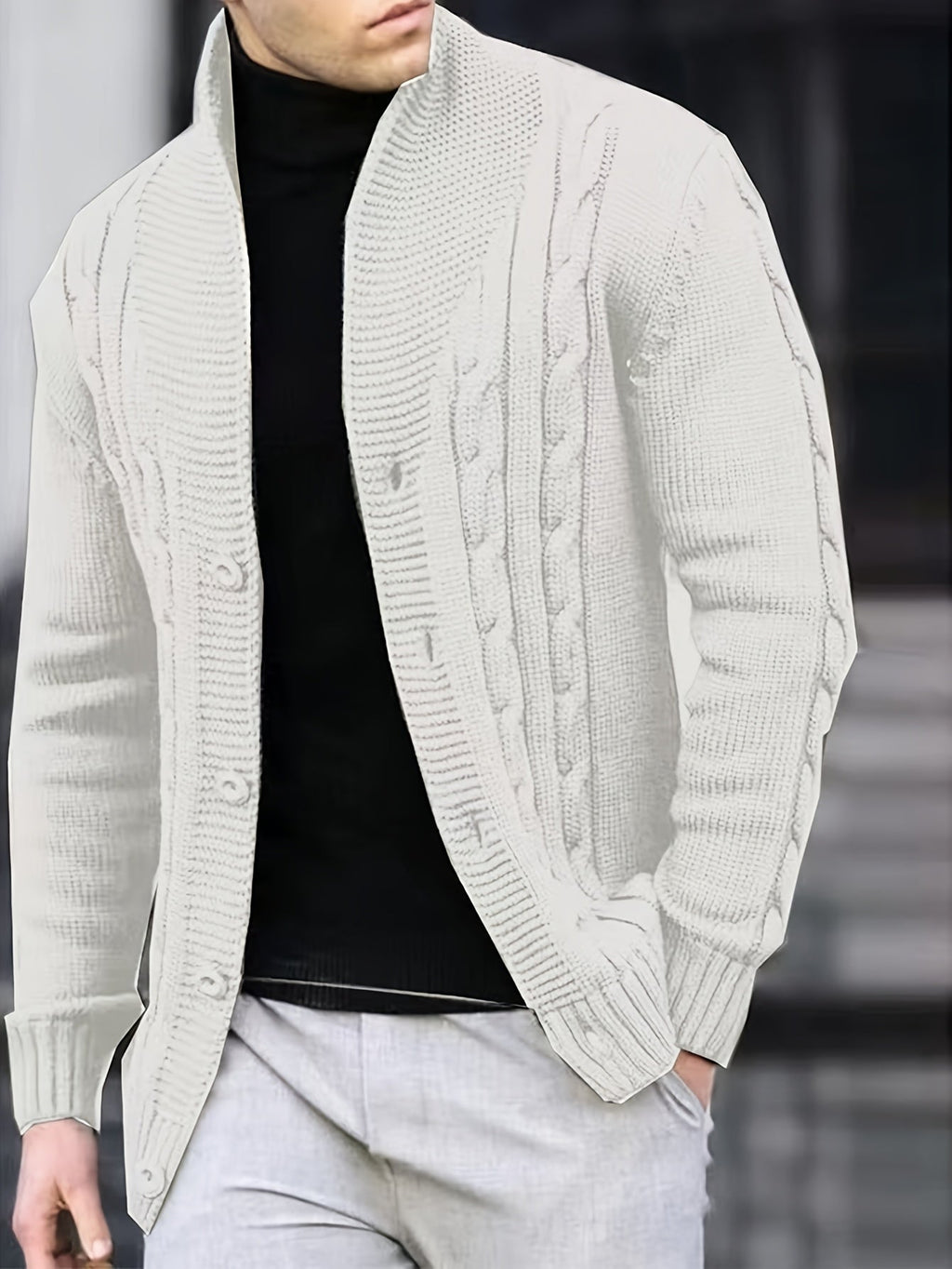 Léonard | Knopf-Cardigan aus Strick