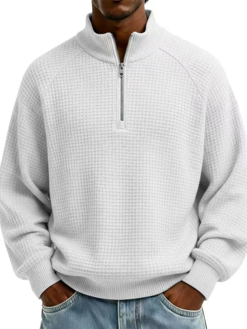 André | Ferran Waffel Quarter-Zip Pullover