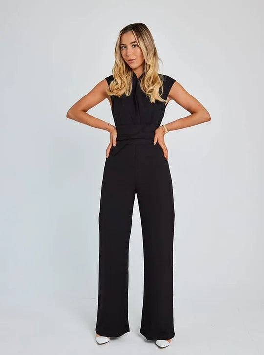 Ärmelloser Overall mit weitem Bein