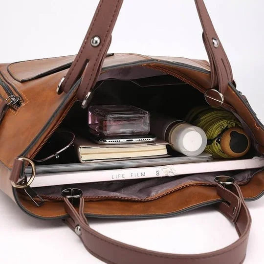 Schultertasche Britney aus Leder – Elegant und Zeitlos