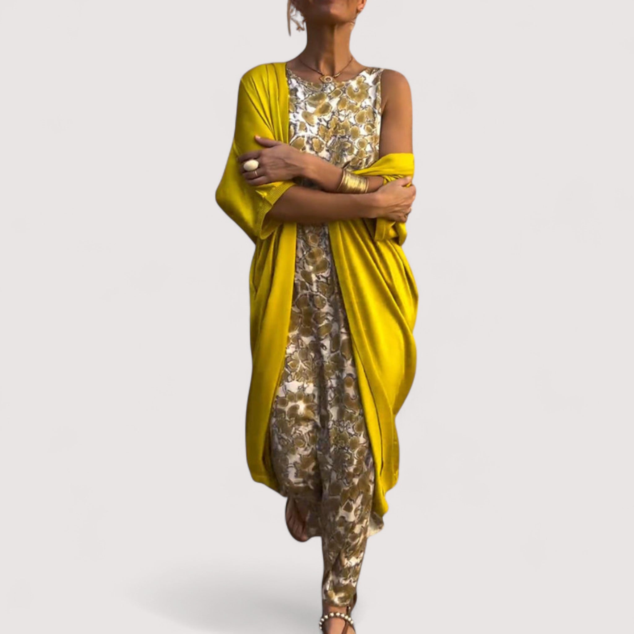 Damen Kleid-Set – Mit Weste, Elegant & Modern
