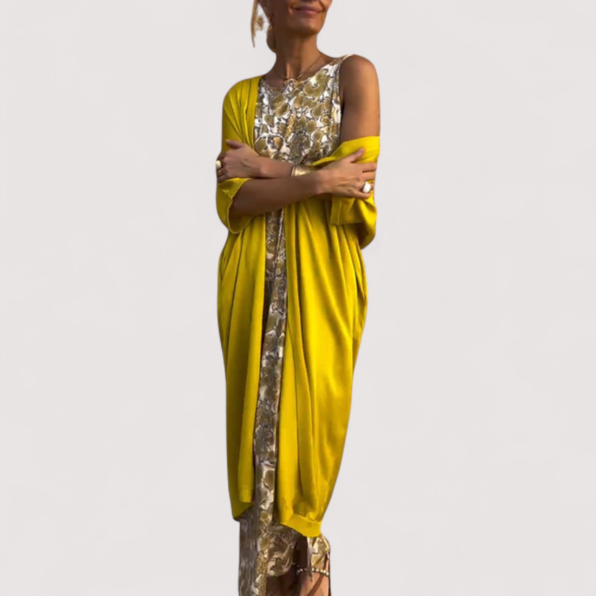 Damen Kleid-Set – Mit Weste, Elegant & Modern