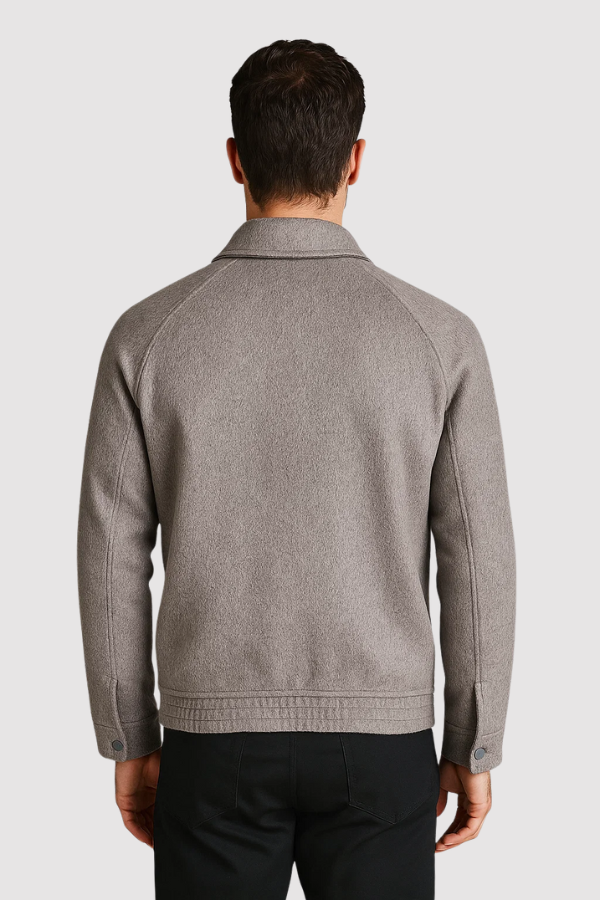 Baron | Wollmischung Zip-Up Jacke