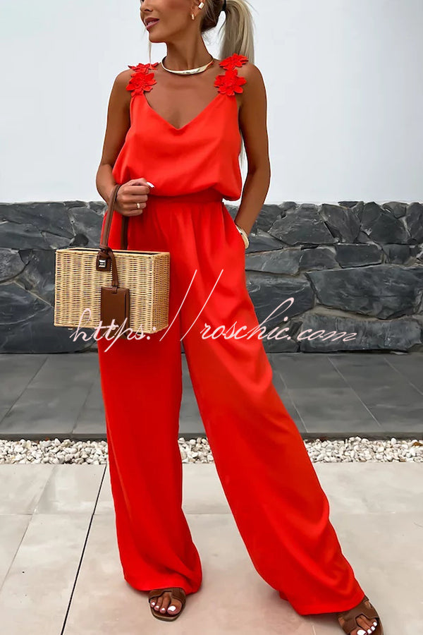 Cosima | Lässiger Overall mit Stickerei