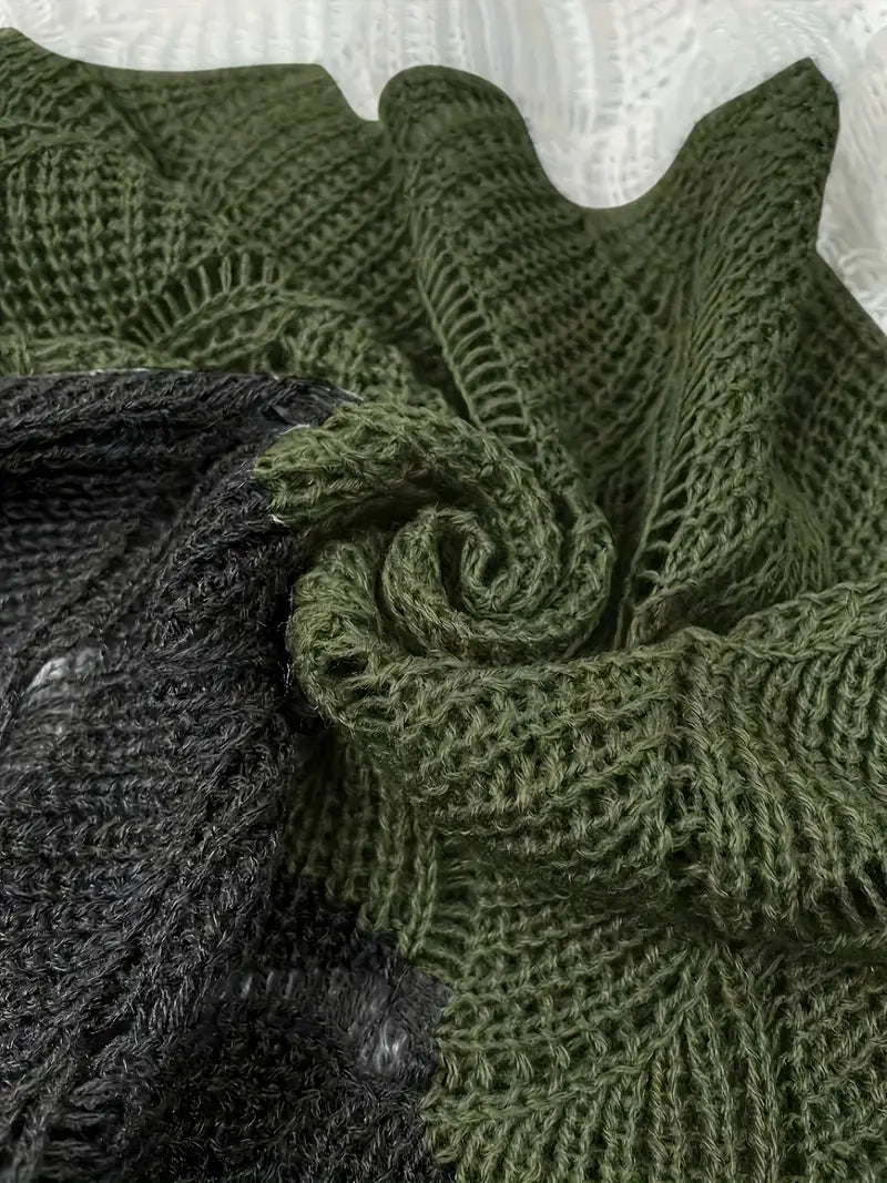 Renilda | Eleganter Strickpullover Mit V-Ausschnitt