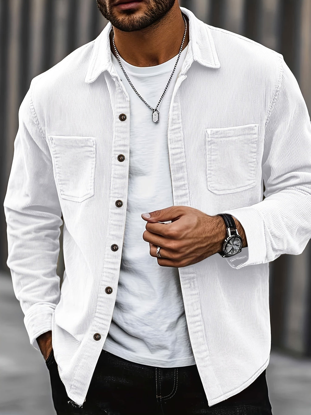 Johan | Herren Cordhemdjacke
