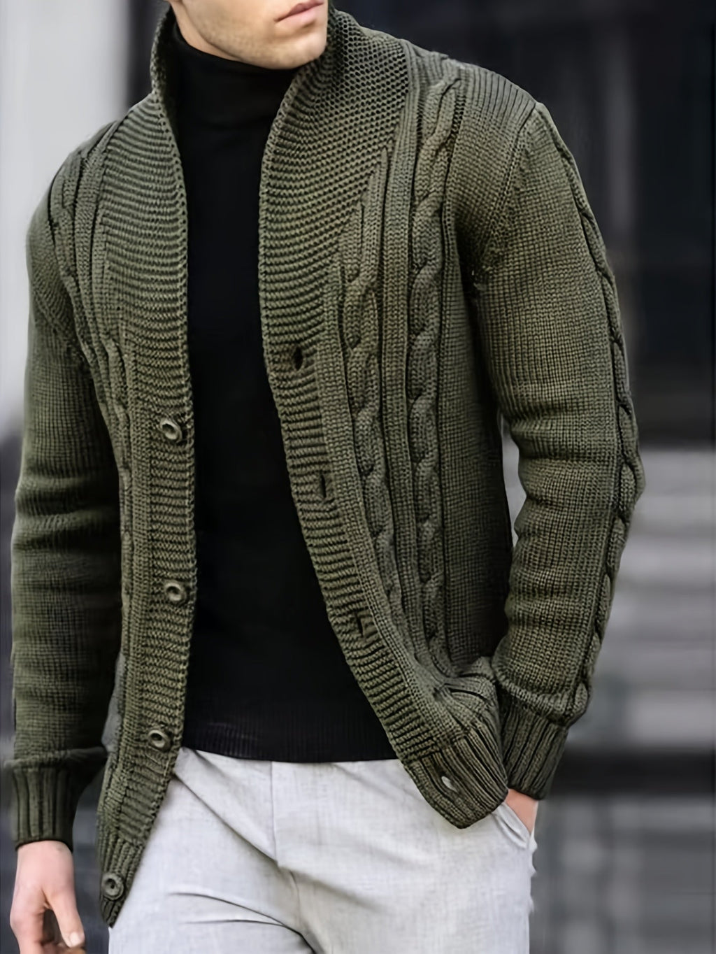 Léonard | Knopf-Cardigan aus Strick