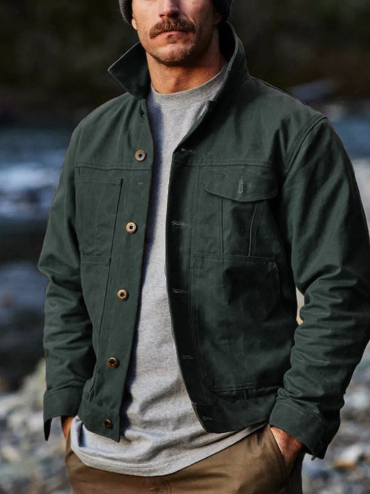Arvid | Vintage Jacke mit Knopfleiste